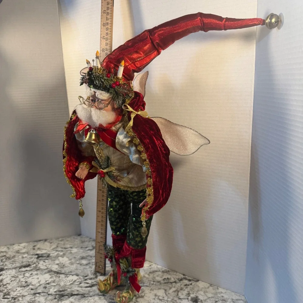 Mark Roberts Christmas Fairy Santa Limited Edition Posable Holiday Decor 21in